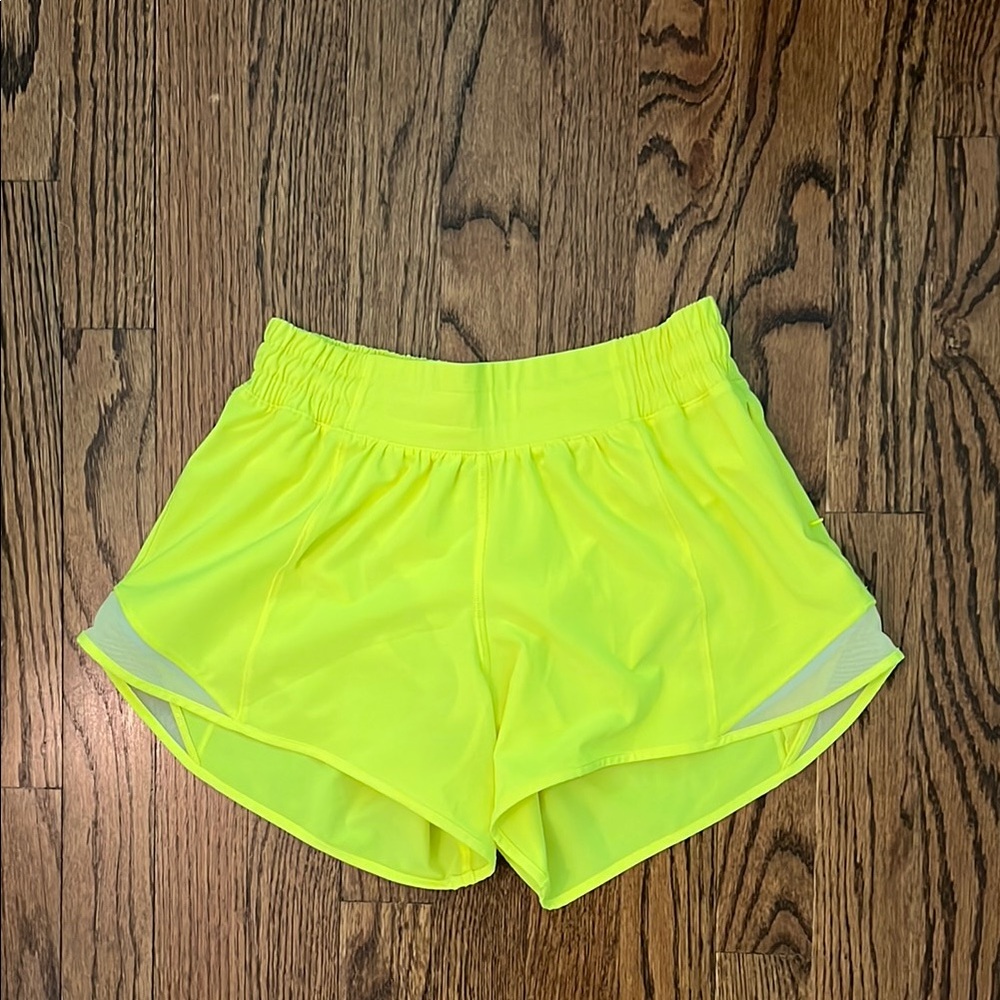 Lululemon Yellow Athletic Shorts Lightweight Breathable